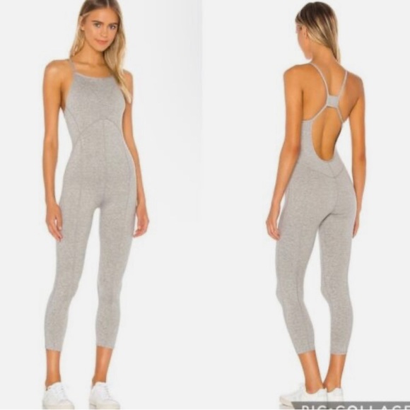 FP Movement by Free People Pants - FP Movement Side To Side Ashford Heather Gray Jumpsuit XS/S
